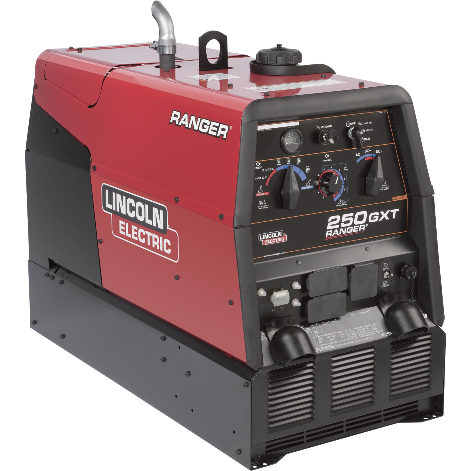 Lincoln Electric Ranger 250 GXT Welder/Generator with 624CC Kohler Gas Engine and Electric Start, 50-250 Amp DC/AC Output, 10,000 Watt AC Power, Model# K2382-4